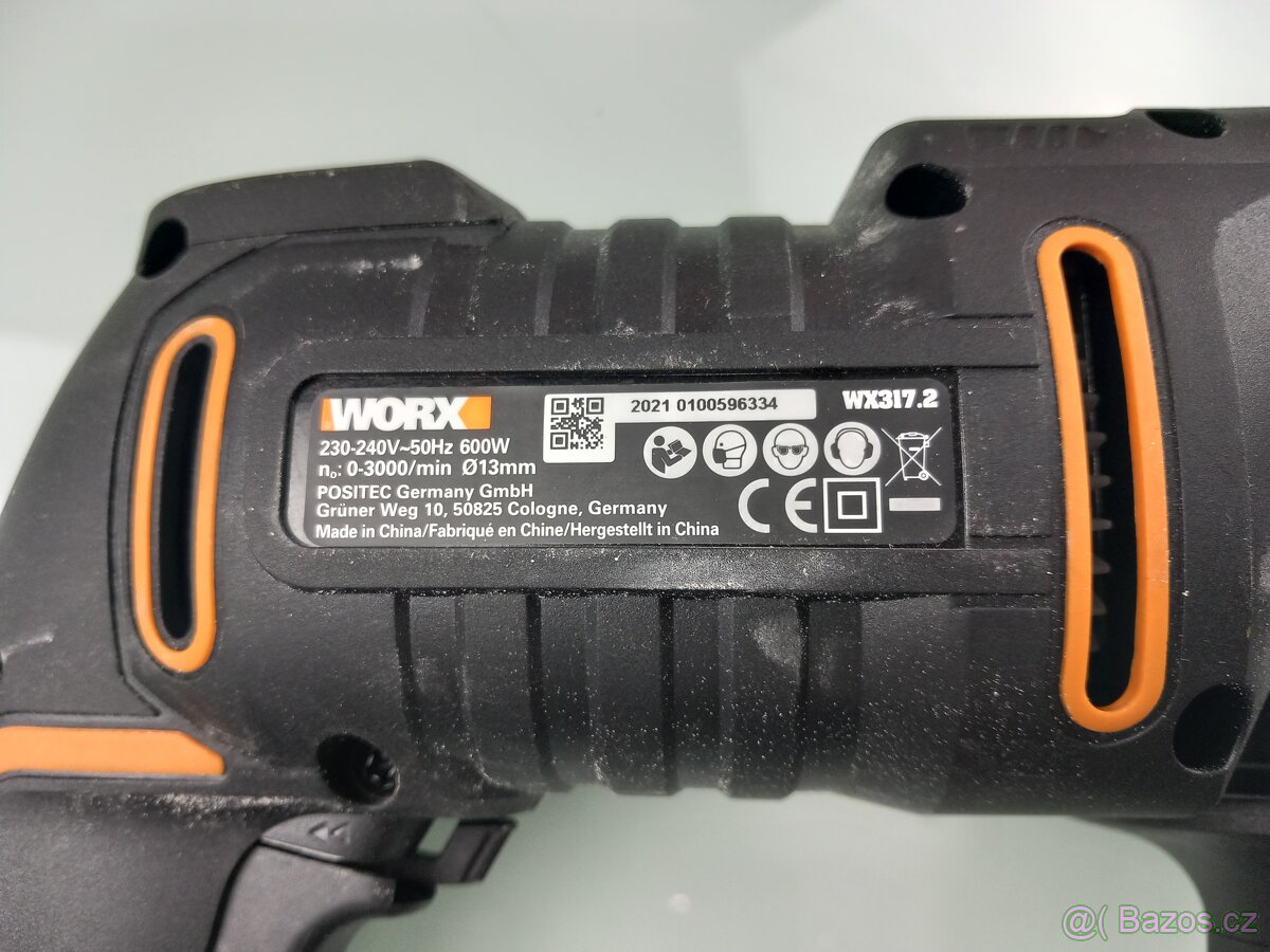 Worx Příklepová vrtačka, 600 W - 7