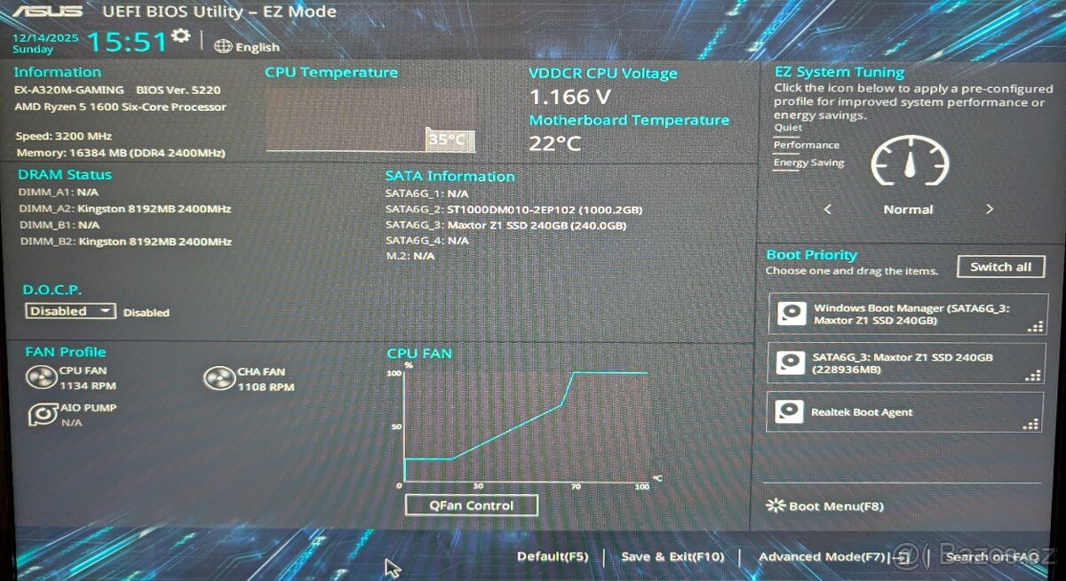 Herní PC | GTX 1660 Super | 16GB RAM | 1,2 TB (SSD+HDD) - 7