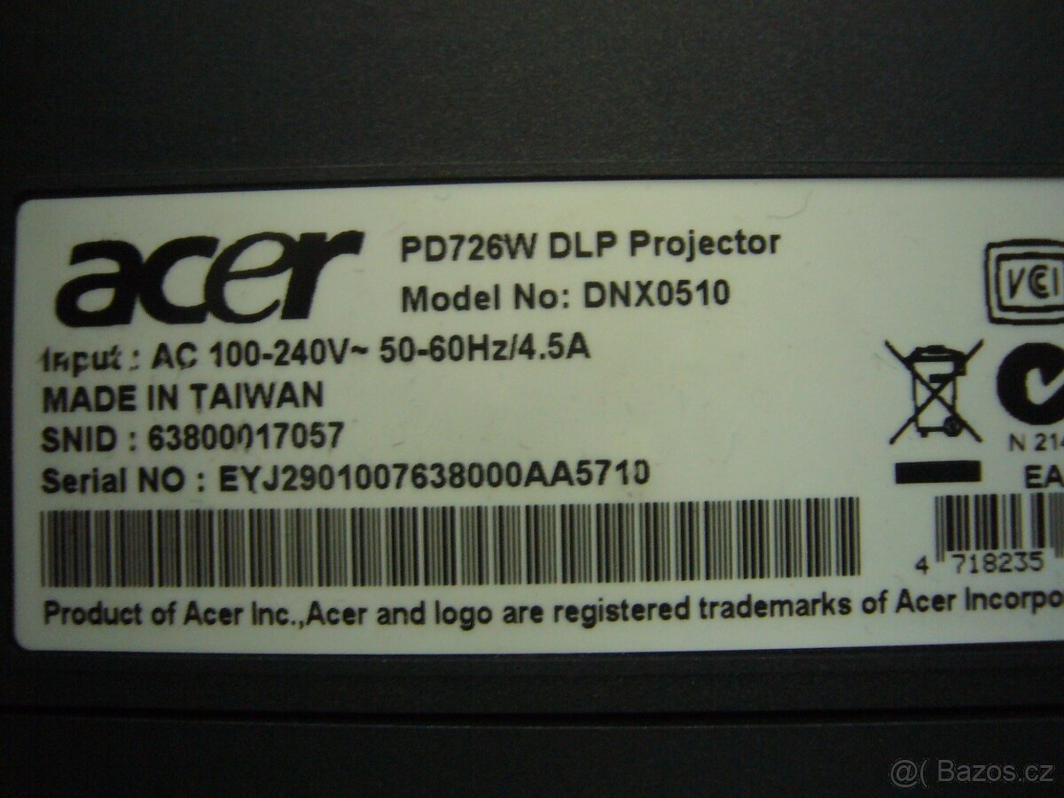 Acer PD 726 W - 7