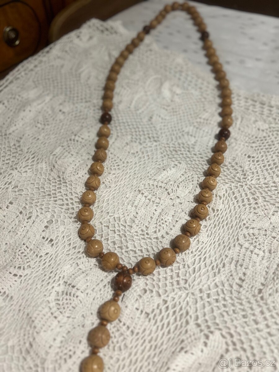 Velký dřevěný růženec 120cm - 7