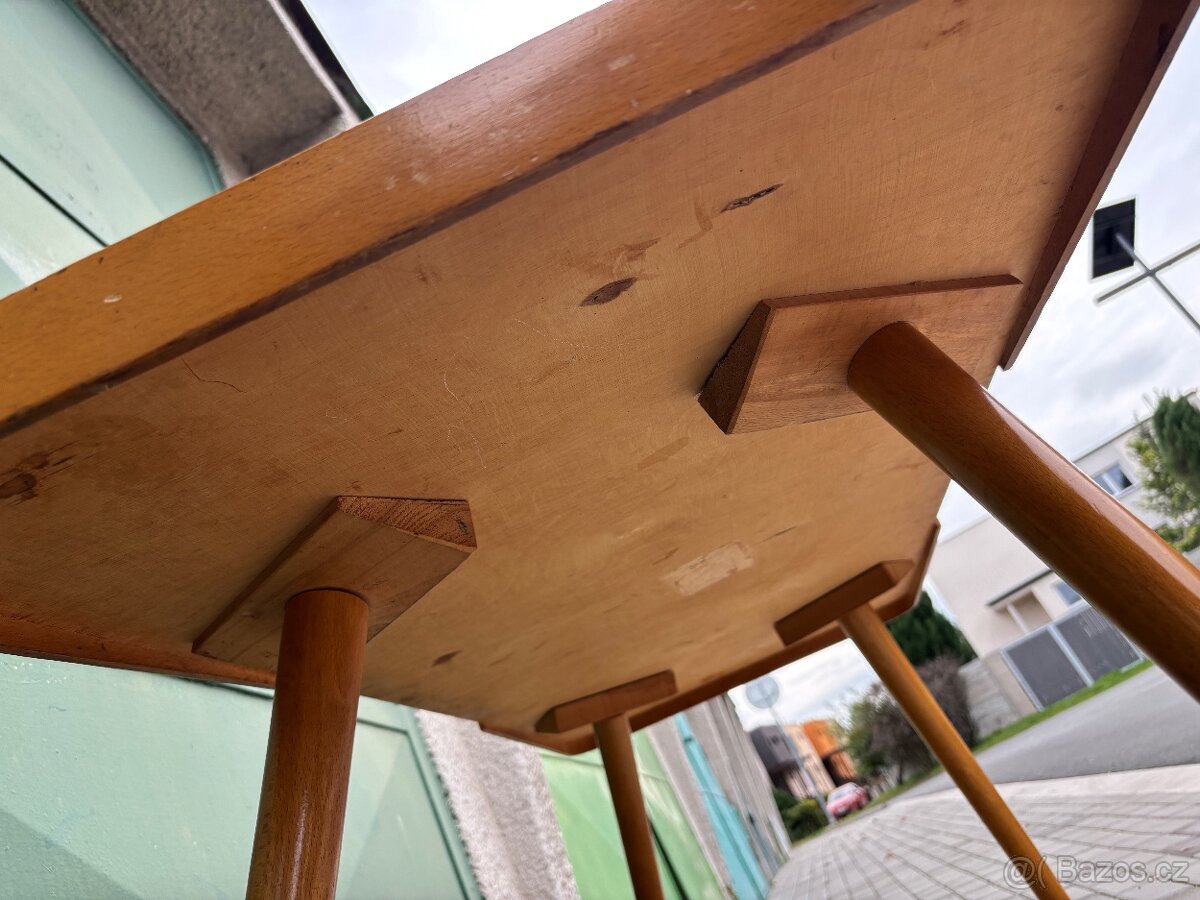 Retro konferenční stolek a křeslo - 7