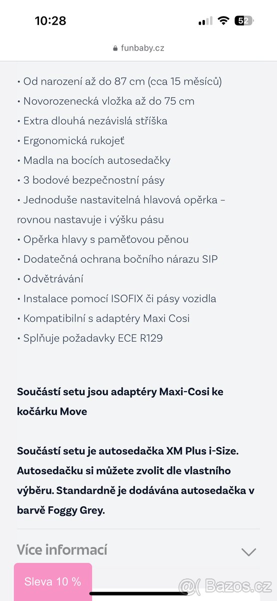 Autosedačka XM Plus i-Size se základnou - 7