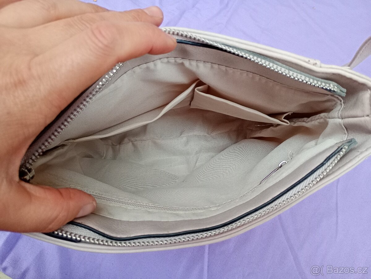 Kabelka béžová perleťová d - 7