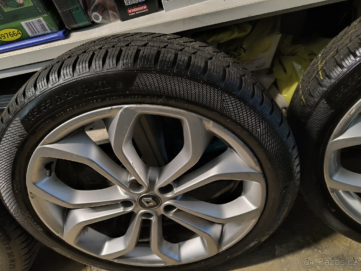 ALU kola Renault Scénic 5x114,3 r20 Originál,pneu 7mm+TPMS - 7