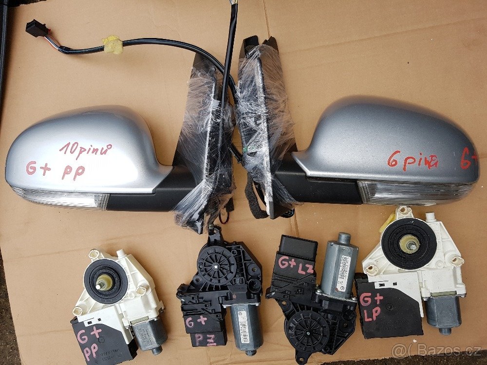 vw golf plus st. i fac 2x kapota LC9Z a X,blatník pravý bílý - 7