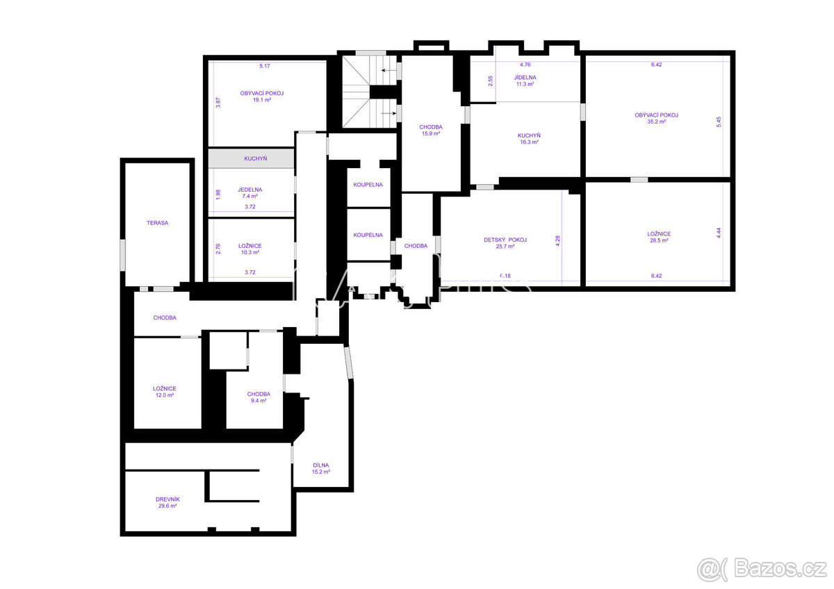 Prodej RD o dvou bytových jednotkách na ulici Staré Purkarti - 7