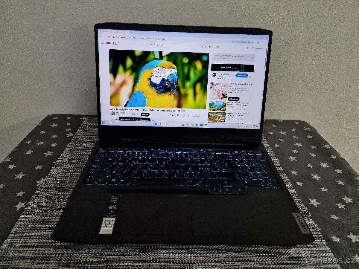 8 Jádrový Lenovo Ideapad Gaming 3 na hry filmy hudbu atd - 7