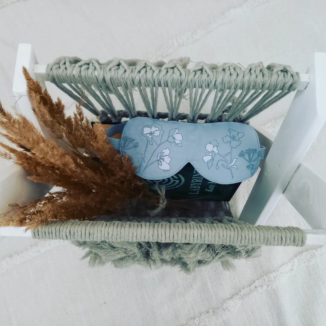 Macramé boho stojan na noviny/časopisy - 7