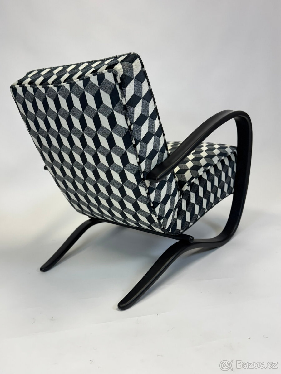 Luxusní křeslo Halabala H269 po kompletní renovaci - 7