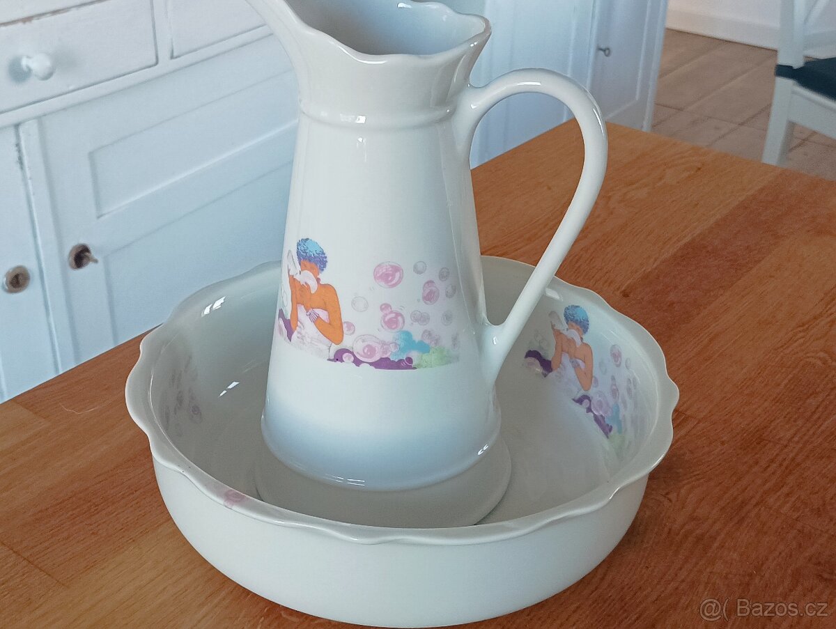 PORCELÁNOVÁ MYCÍ SOUPRAVA FRANCIE - 7