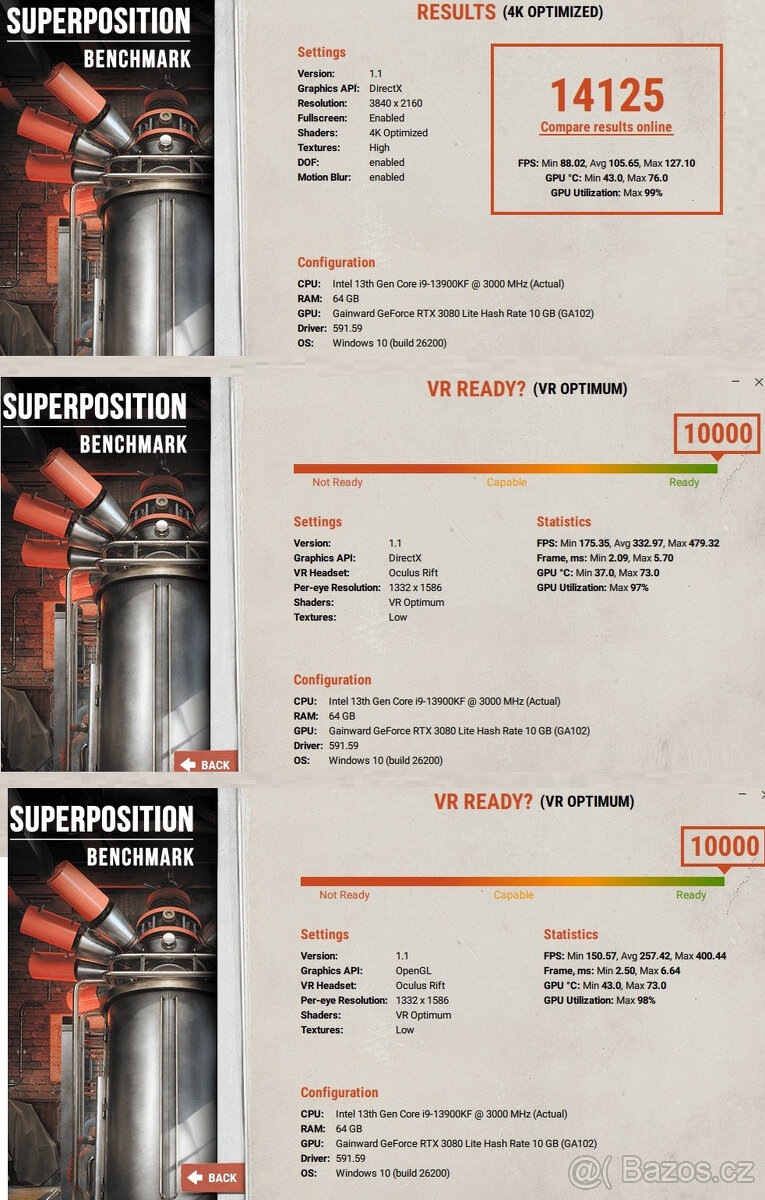 Výkonný PC i9 13900KF, 64GB DDR5, 1TB SSD, RTX 3080,WiFi,BT - 7