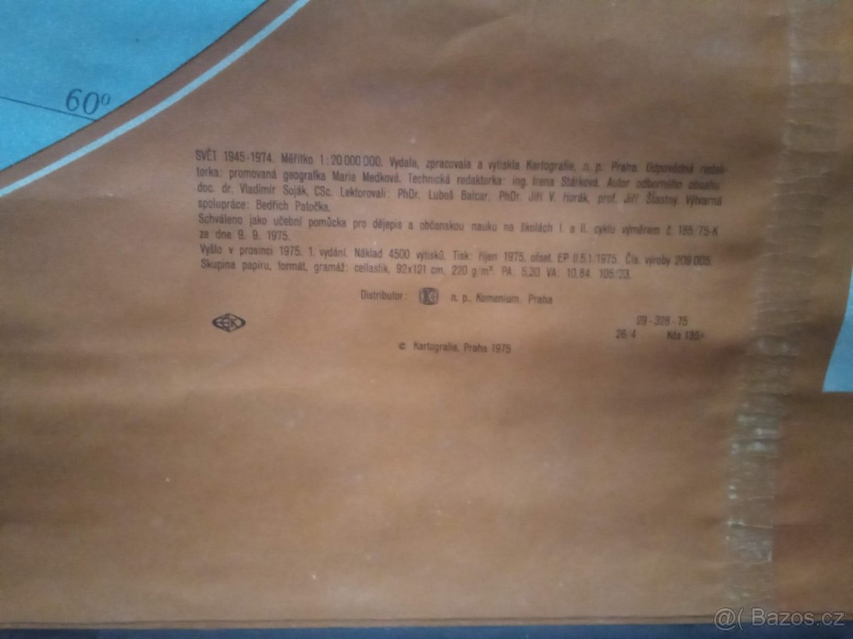 Školní nástěnná mapa - 7