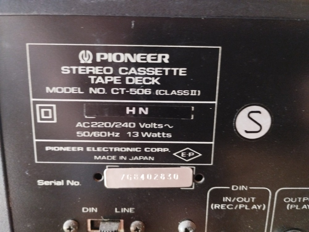 PIONEER SA , TX 606, CT 506 - 7