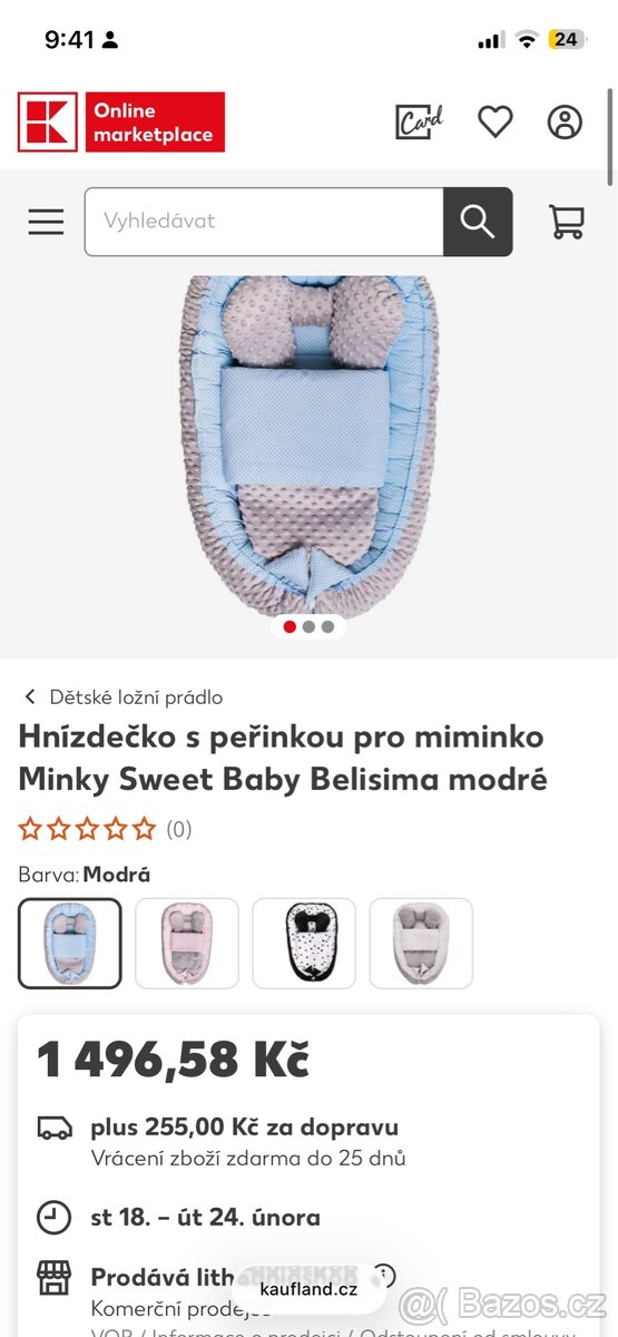 Hnízdečko Belisima šedomodré - 7