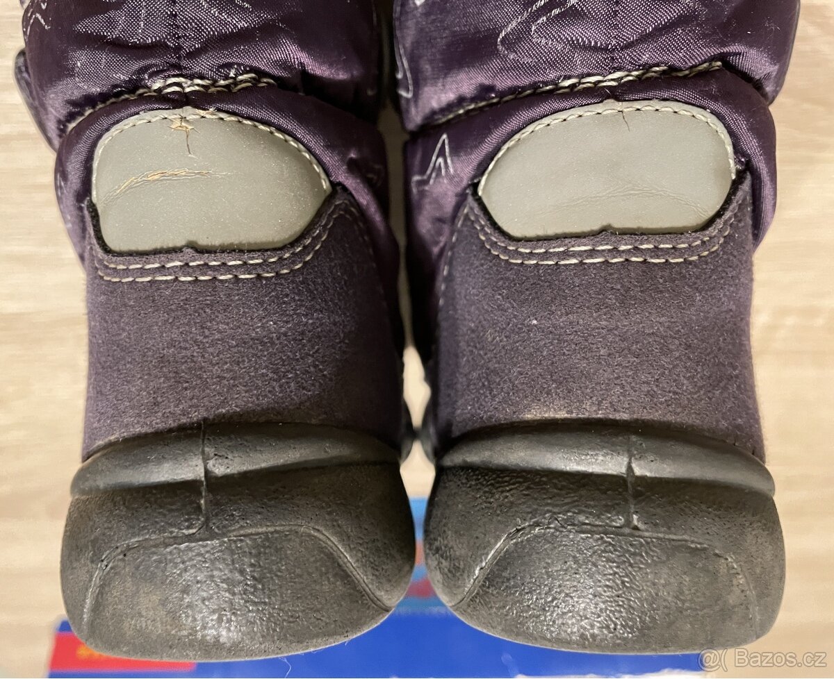 Dívčí zimní fialové boty Richter Sympatex, vel.28 - 7