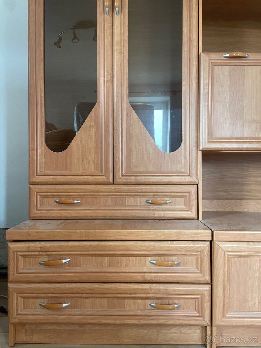 Prodám hnědou obývací stěnu - 7