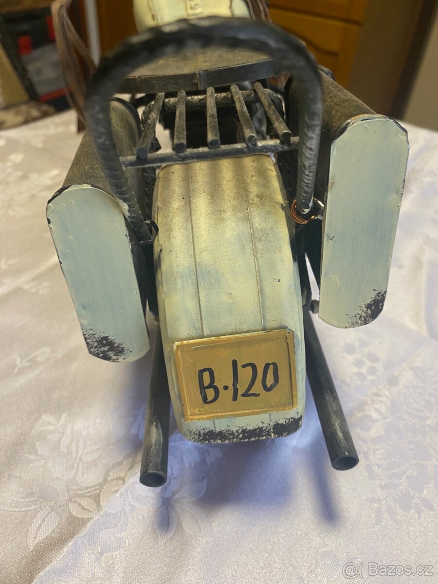 Kovový model motorky velký - 7