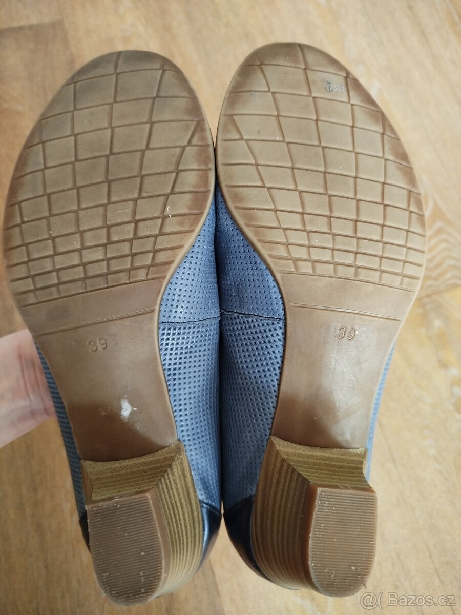 Modré lodičky Hush Puppies, vel. 39 - 7