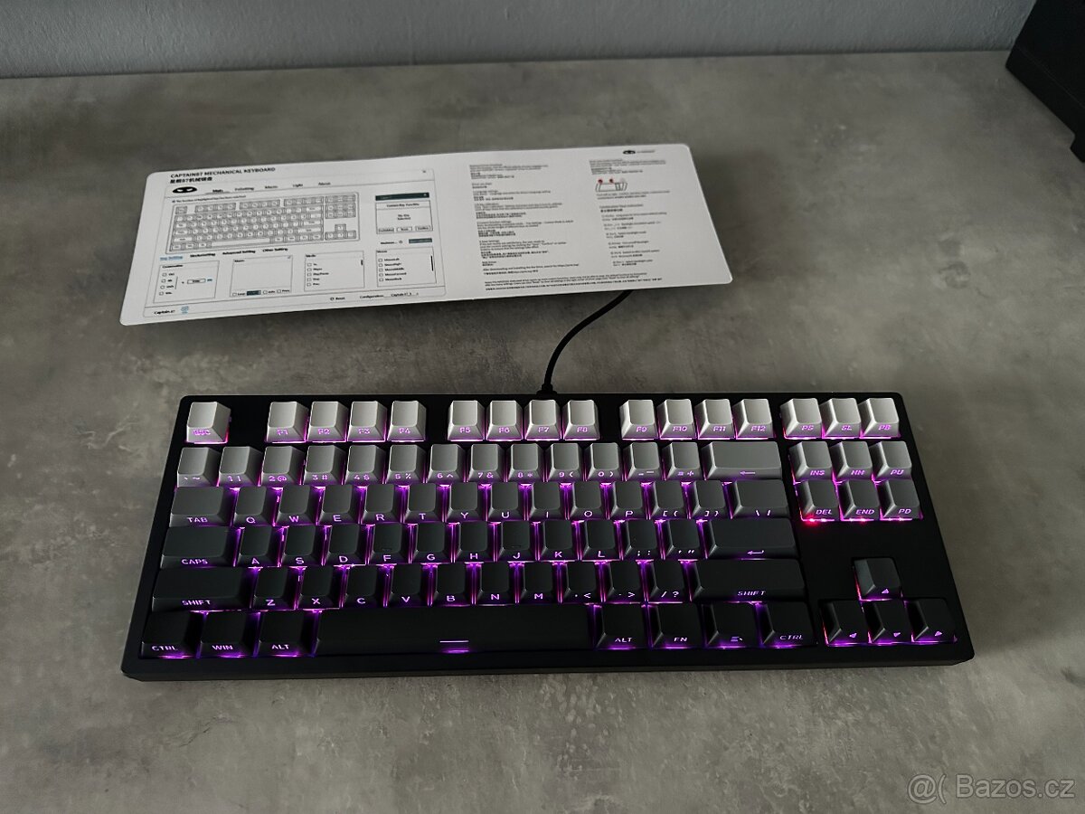 Nová Herní klávesnice MageGee CAPTAIN87 Mechanical Keyboard - 7