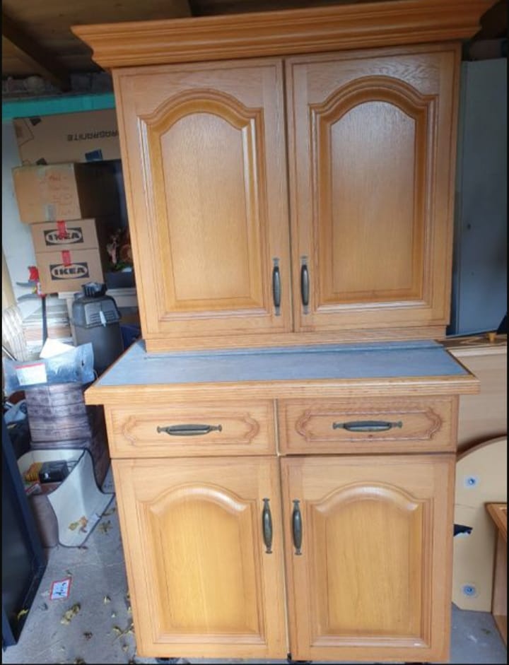 Venkovská dubová kuchyňská linka se spotřebiči,5639 - 7