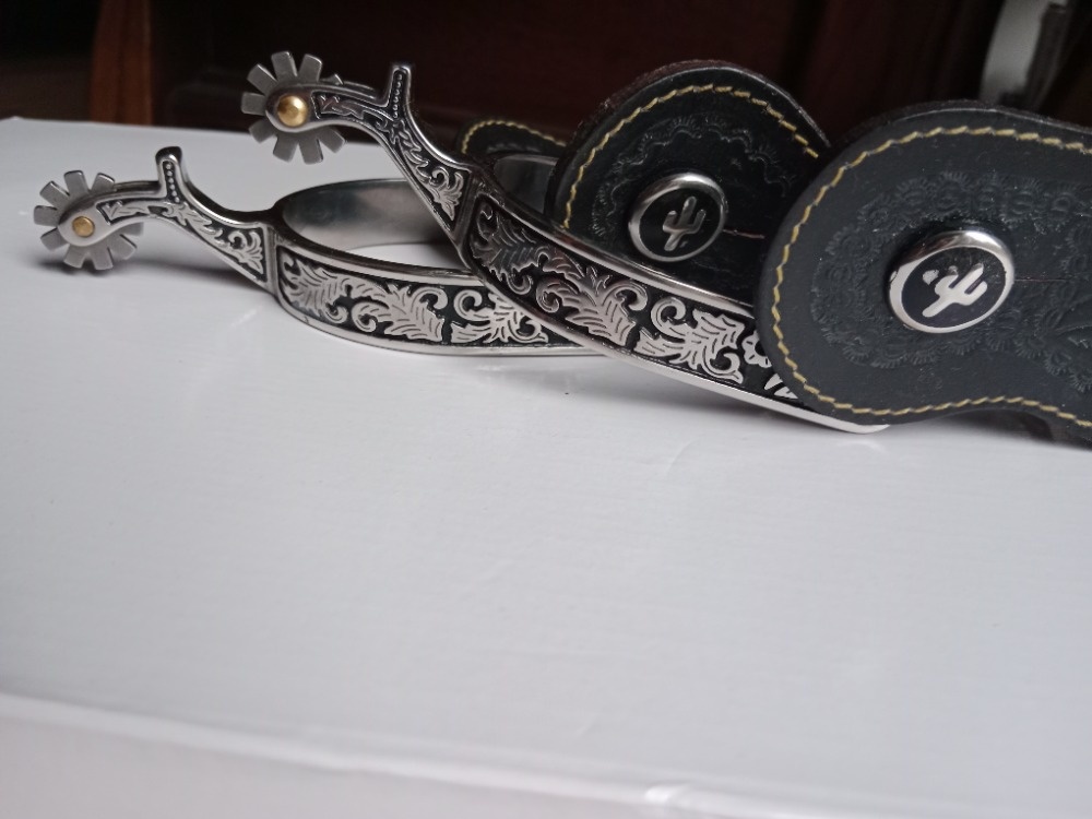 Kovbojské western Šporny s řeminky - 7