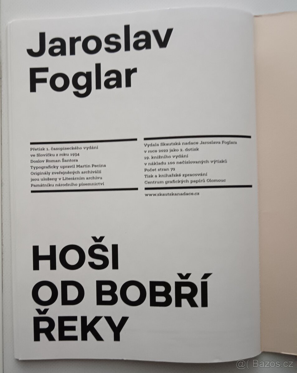Jar. Foglar: Hoši od Bobří řeky. Náklad 100 výtisků - 7
