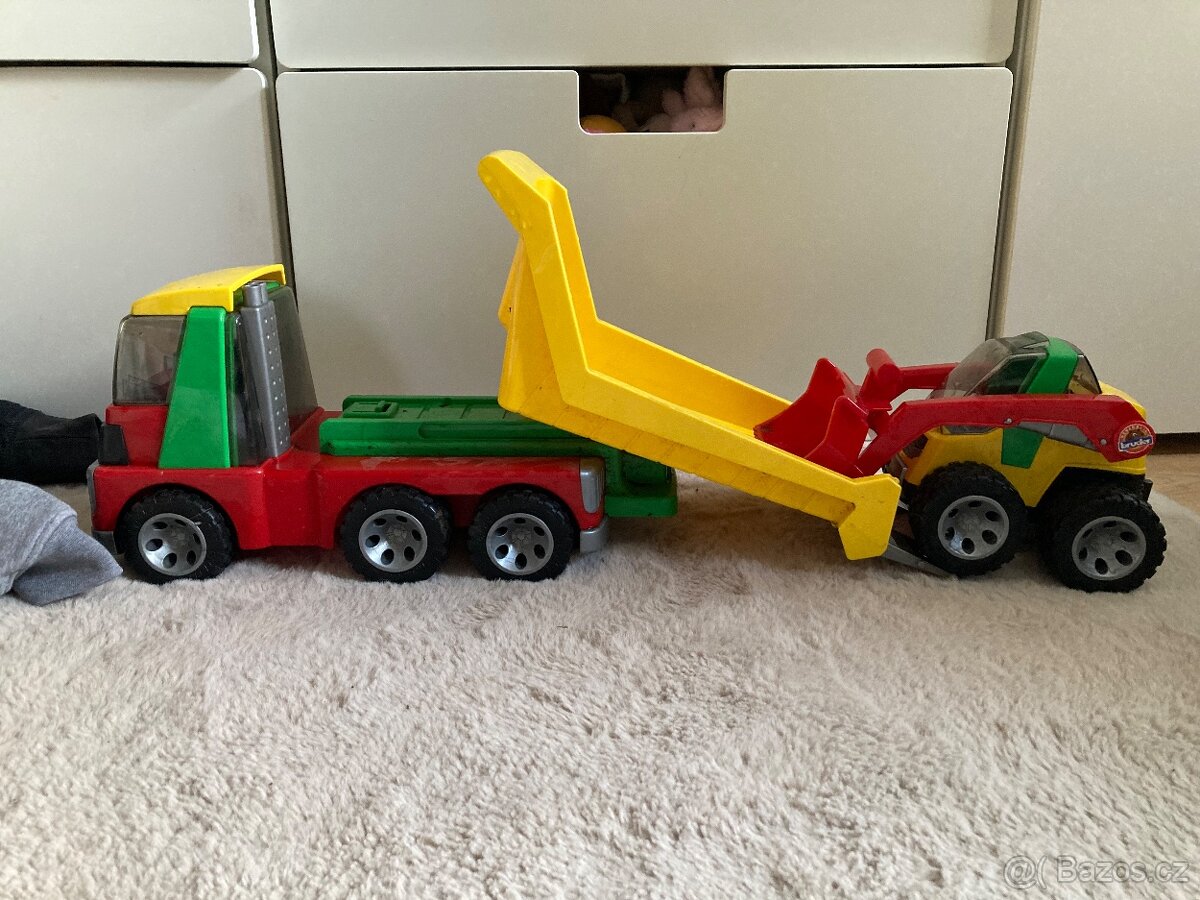 auto bruder s bagrem - 7