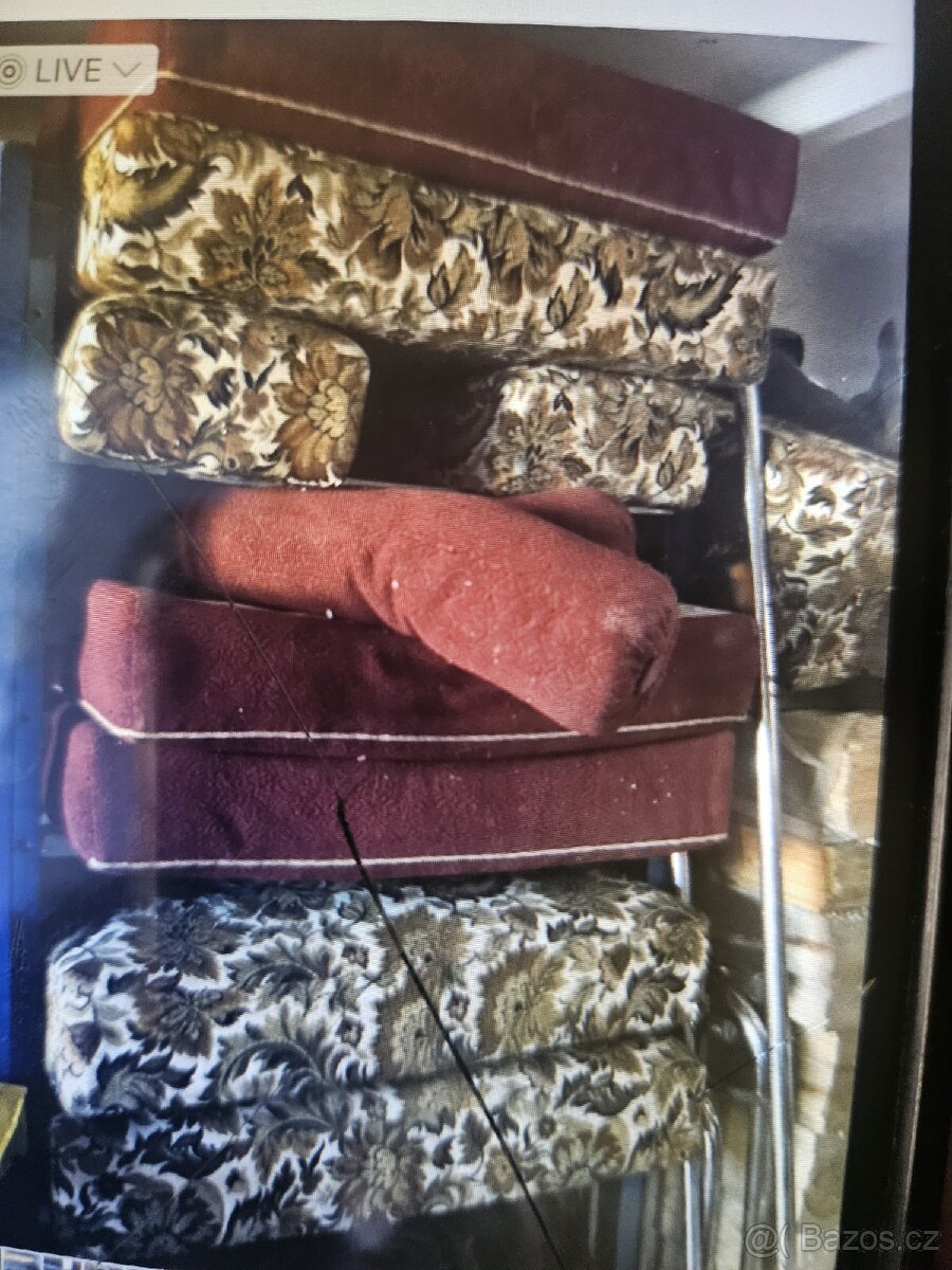 2x postel halabala, 2x židle Philippe, koberec ,květináč - 7