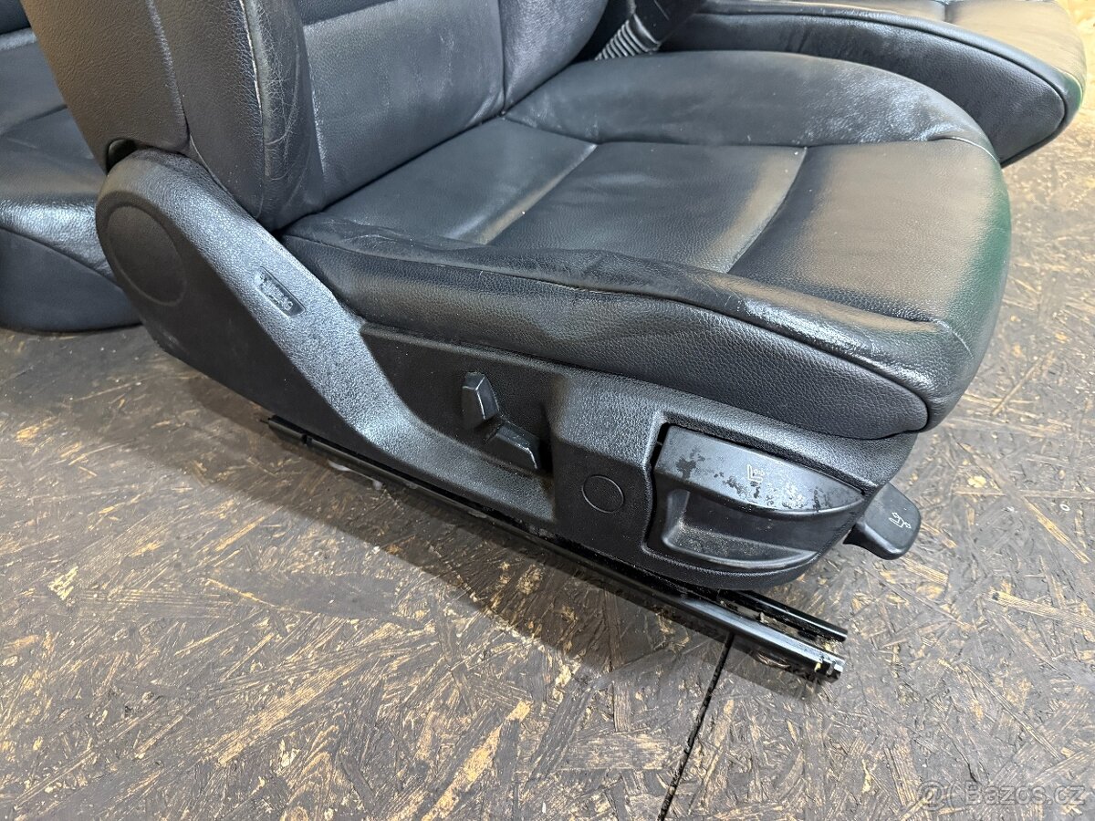 KOMPLETNÍ ČERNÝ KOŽENÝ INTERIÉR BMW F10 - 7