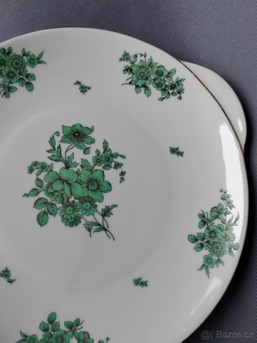 Nádherný servírovací talíř Sophienthal Fein Bayreuth 1945-48 - 7