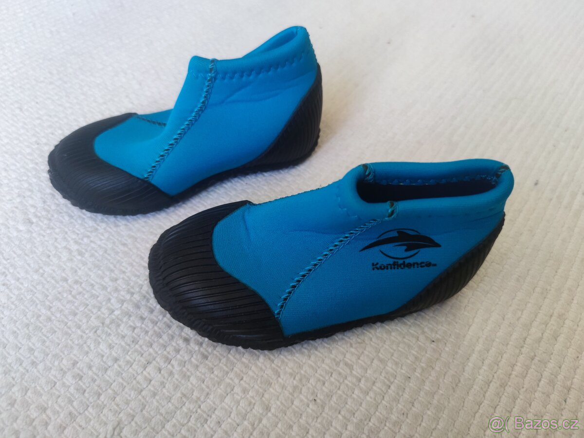 Plážové neoprenové boty Konfidence - Modrá, vel. 23-24, NOVÉ - 7