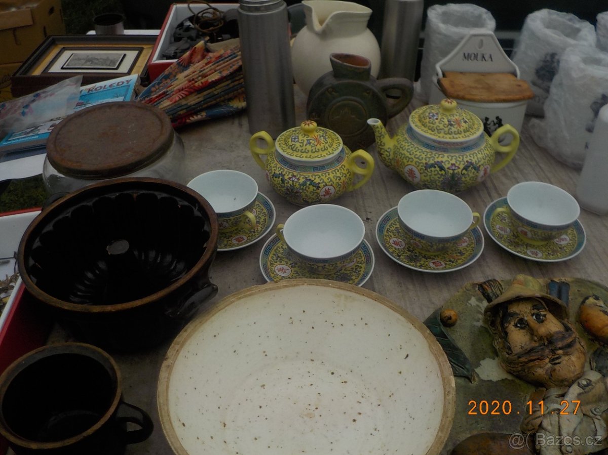 Porcelánový čajový servis,trocha plastiky a jiné - 7