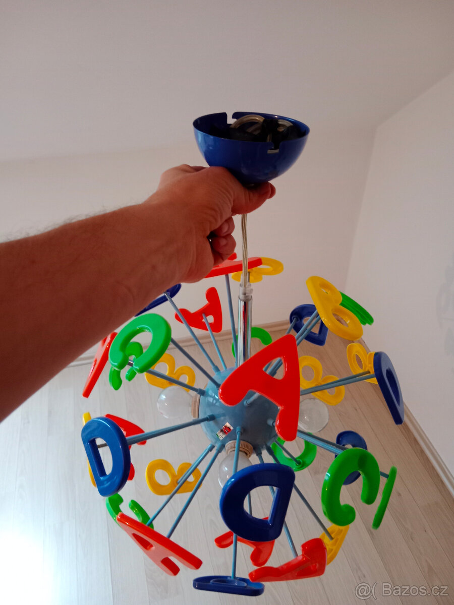 Lustr s písmeny do dětského pokoje průměr stínidla 44 cm - 7