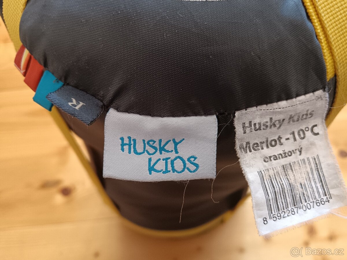 Dětský spacák HUSKY KIDS-merlot oranžový, spací pytel - 7