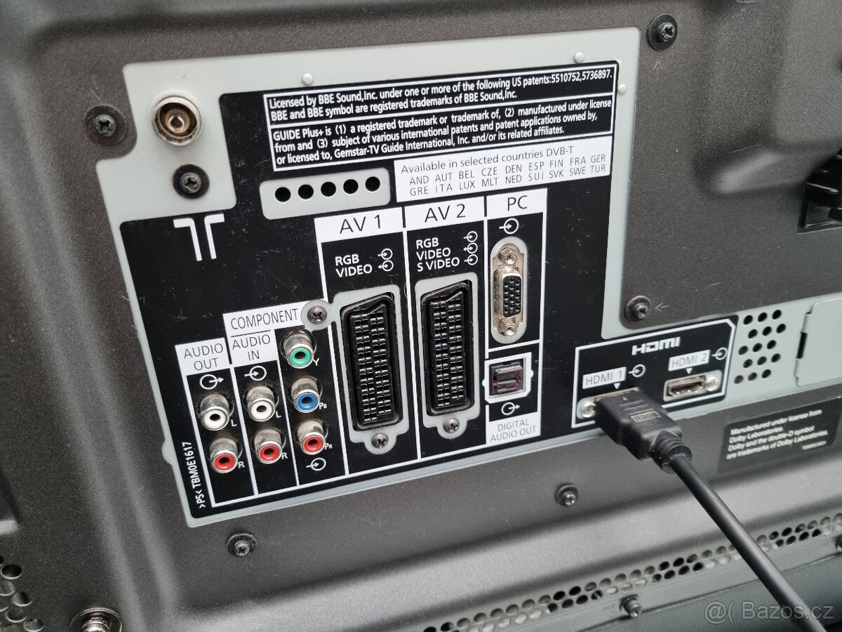 Prodám televizi Panasonic TH-42PZ85EA úhlopříčka 106 cm - 7