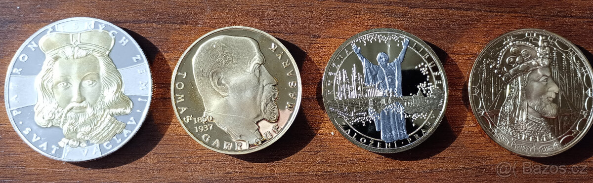 Historie Česka – luxusní sada 12 medailí - 7