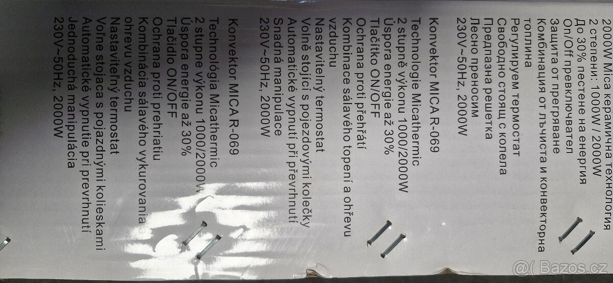 Convektor Mica Rohnson R-069 / nepoužité/ - 7