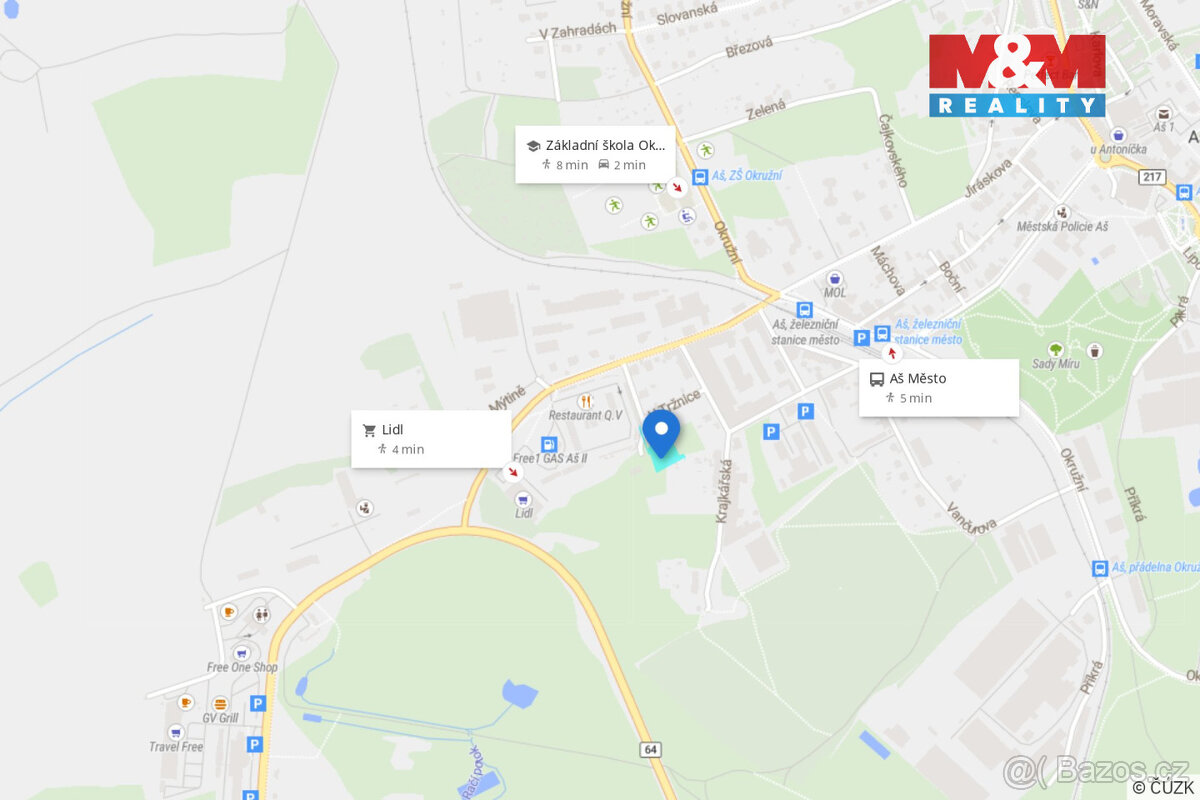 Prodej pozemku k bydlení, 1683 m², Aš - 7