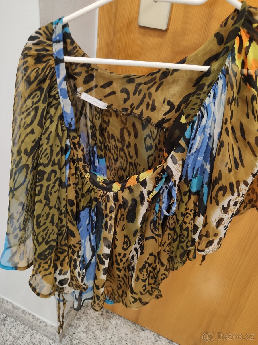 Společenská halenka s netopýřími rukávy - 7