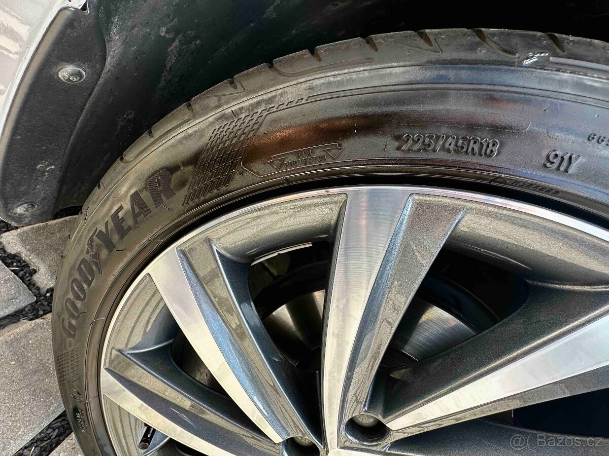 ALU kola,sada, originál Škoda PERSEUS,225/45 R18,5x112 - 7