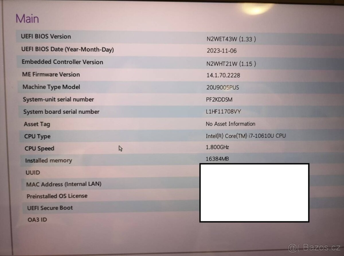 lenovo ThinkPad X1 Carbon gen 8 UHD 4k i7 - 7