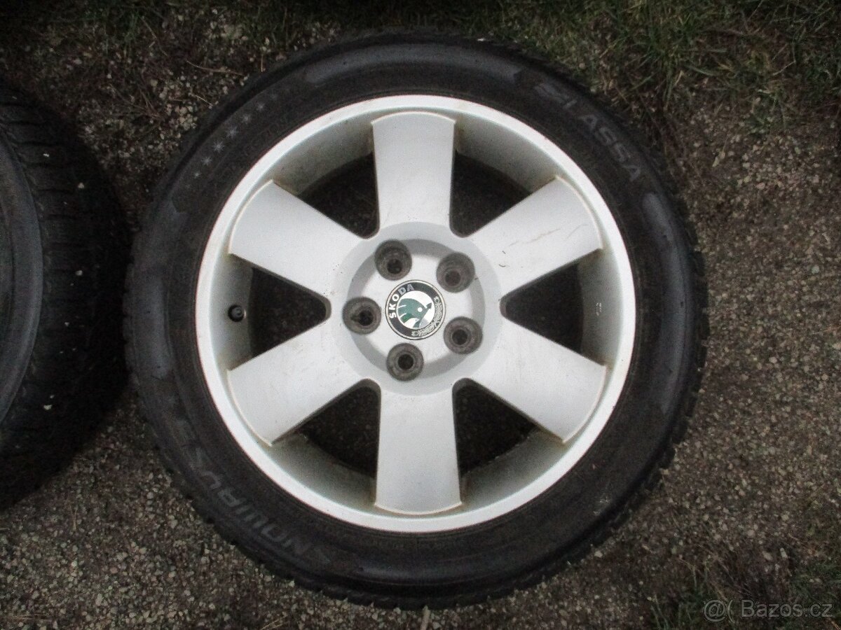 Alu kola 5x100 R15 pneu zimní 195/50 R15 - 7