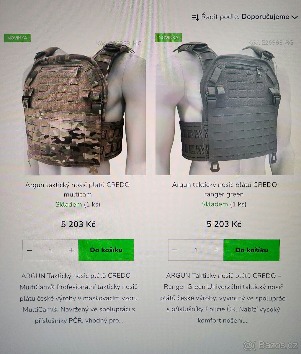 argun nosič plátů balistická vesta neprůstřelná taktická - 7