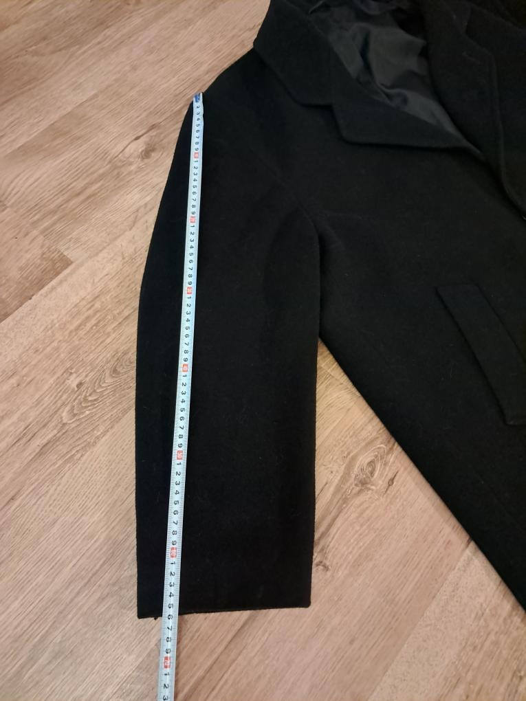 Kabát černý dlouhý pánský - 7