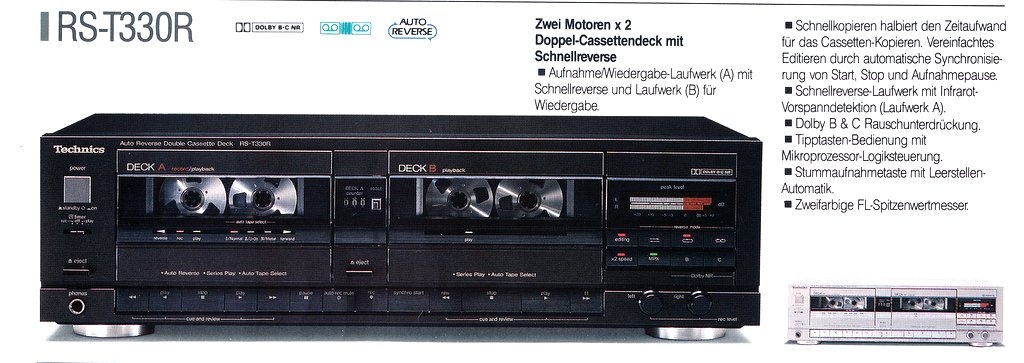 Cassette Deck Technics RS-T330R - 7