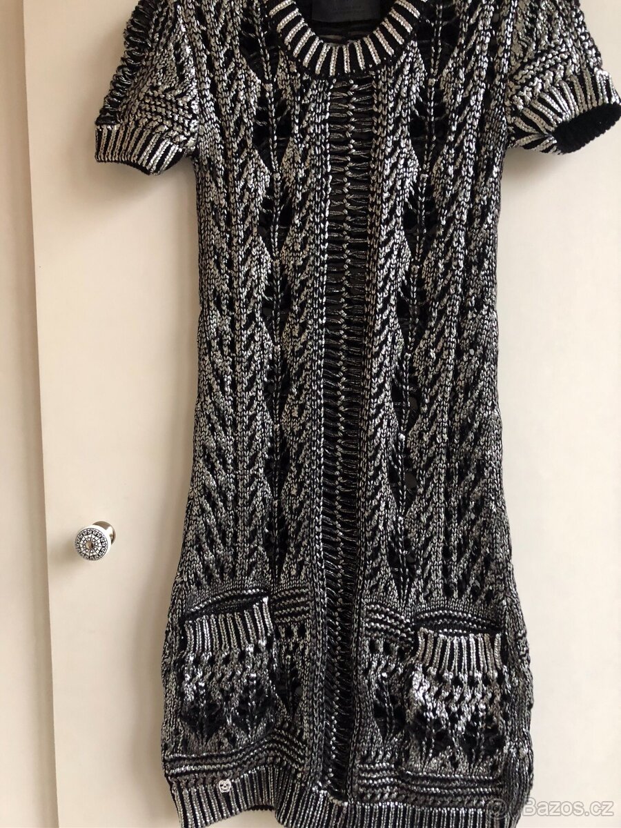 Úpletové šaty Philipp Plein Vel. XS - 7