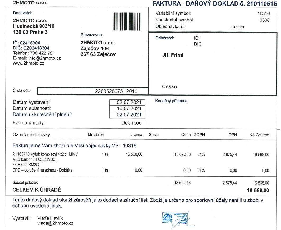 Výfuk HONDA CB650F (2014-2018) - 7