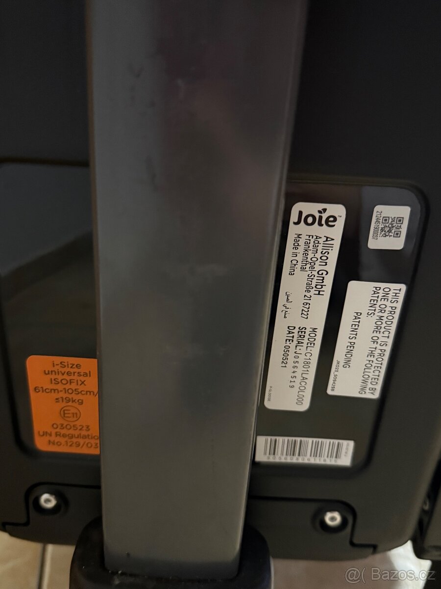Otočná autosedačka joie i-Spin 360 e pro děti od6m do 4 let - 7