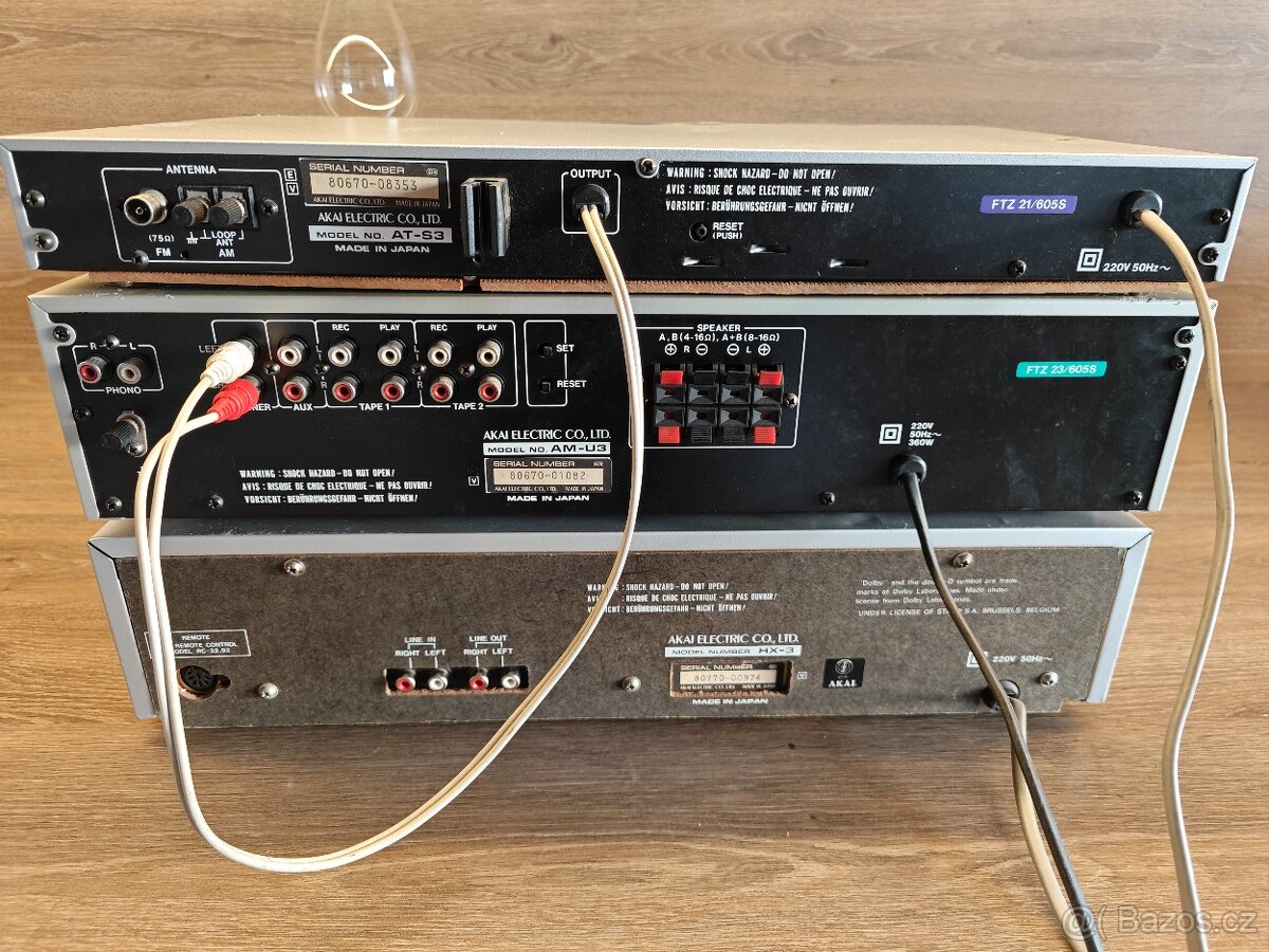 AKAI AM-U3, Tape deck AKAI HX-3 + zdarma tuner AT-S3 - 7