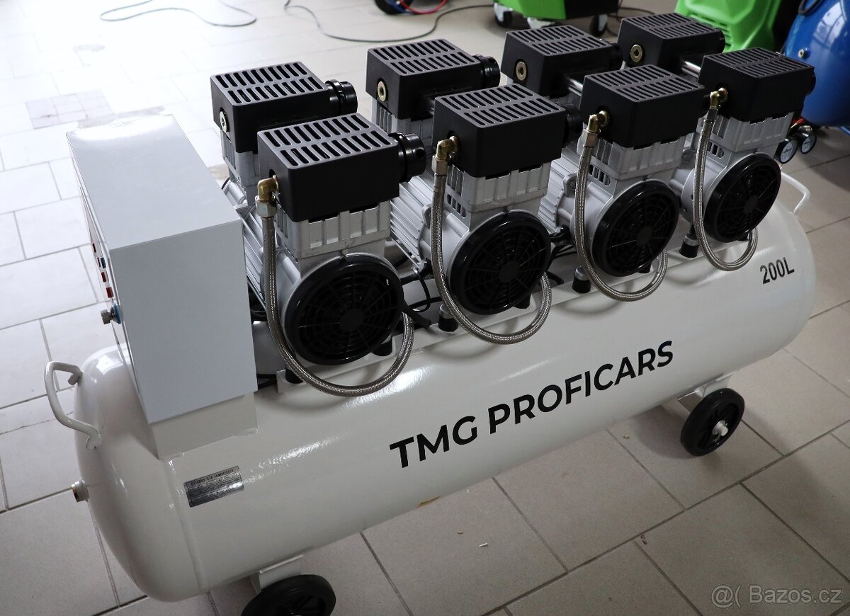 Bezolejový kompresor 200l, 41500w - 7